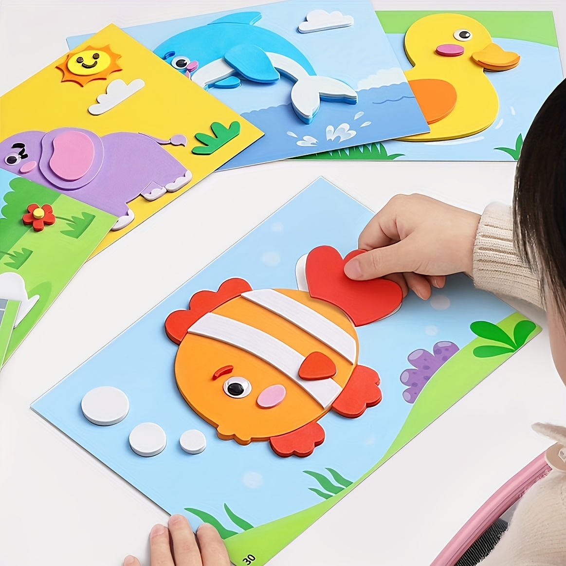 Science Toys Diy - Çocuklar için 3D Çıkartmalar, Tek Kullanımlık,