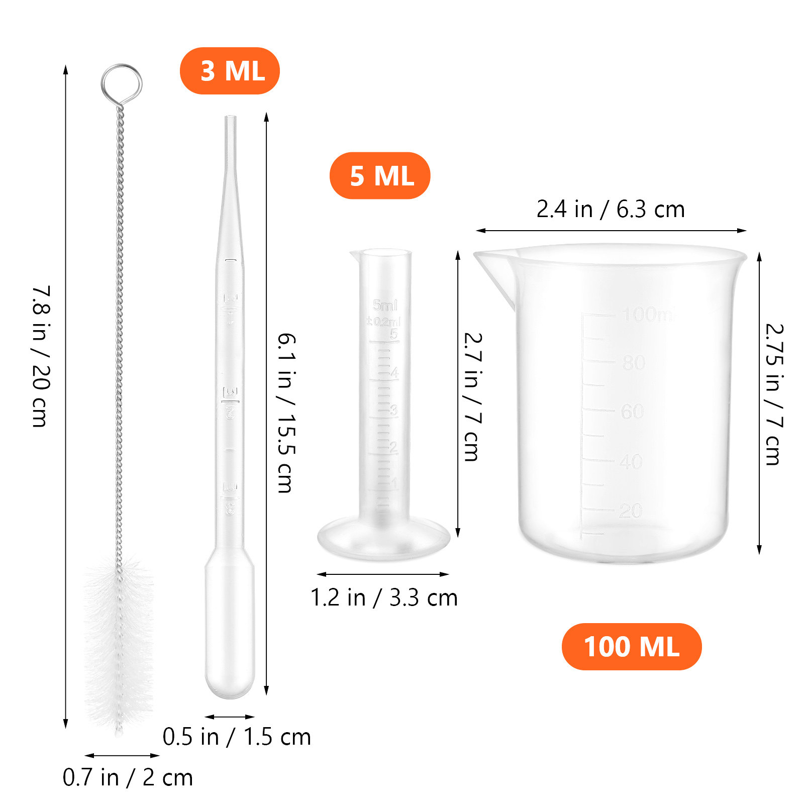 1 set plastik dereceli silindi - Science Experiment incelemesi ve fiyatı